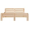 vidaXL Bed Frame without Mattress 150x200 cm King Size Solid Wood Pine