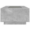 vidaXL Coffee Table with Infinity LED Concrete Grey 116x69x40 cm