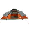 vidaXL Family Tent Dome 9-Person Orange Waterproof