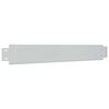 Set of 5 Flexible Lawn Fence Galvanised Steel 100 x 14 cm