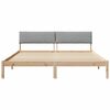 vidaXL Bed frame Brown and light grey 180 x 200 cm Solid pine wood
