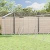 vidaXL Outdoor Dog Kennel with Roof Silver 12x12x2.5 m Galvanised Steel