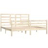 vidaXL Bed Frame without Mattress Solid Wood 180x200 cm Super King