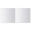 vidaXL 48 pcs Mirror Tiles Square Glass