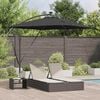vidaXL Cantilever Banana Parasol Black 249 x 249 x 250 cm