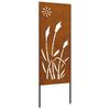 vidaXL Garden Privacy Screen Rusty 50 x 140 cm Weathering Steel