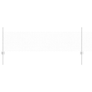 vidaXL Hexagonal Fence with Post 100 x 0.5 m Galvanised Steel Silver