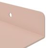 vidaXL Floating Shelf Wall-mounted 2 pcs Pink 30 x 9 x 2.5 cm Steel