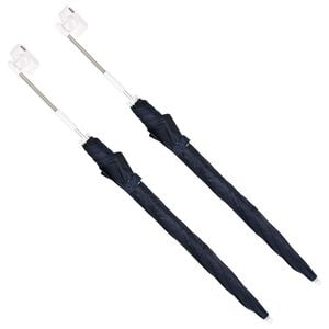 vidaXL Umbrella with Clamp &Oslash; 105 x 86 cm 170T Polyester 2 pcs
