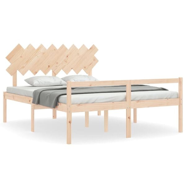 vidaXL Senior Bed without Mattress 160x200 cm Solid Wood