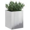 vidaXL Garden Planter Silver Galvanised steel