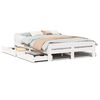 vidaXL Bed frame without Mattress White 140x190 cm Solid Wood Pine