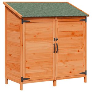 vidaXL Garden Shed Brown 106.5 x 56 x 113.5 cm Solid Fir Wood