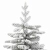 vidaXL Artificial Hinged Christmas Tree White 180 cm PE and PVC