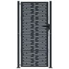 vidaXL Garden Gate Anthracite 100x200 cm Steel Square Design