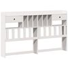 vidaXL Bookcase Bed without Mattress White 180x200cm Solid Wood Pine
