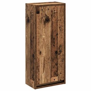 vidaXL Wall-mounted Sink Vanity Old Wood 35 x 20 x 81 cm