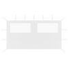 vidaXL Gazebo Sidewall with Windows 4x2 m White