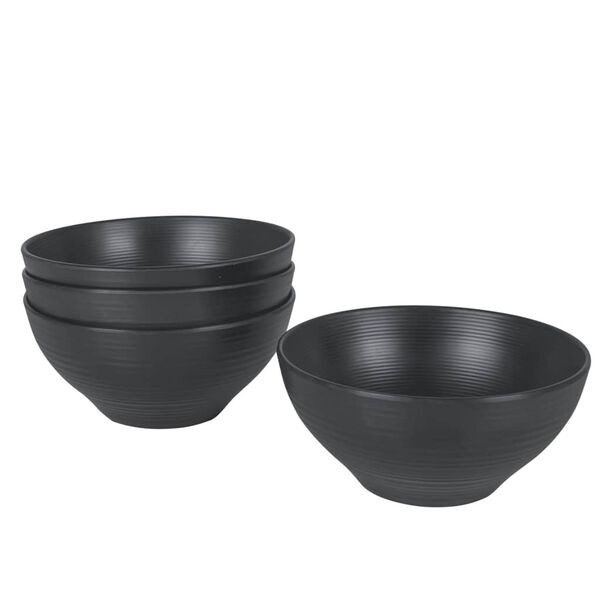 Bo-Camp 16 Piece Tableware Orville Melamine Anthracite