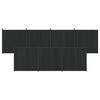 vidaXL Fence Panel 7 pcs 1230 x 186.5 cm WPC and Aluminium Black