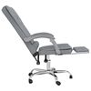 vidaXL Massage Reclining Office Chair Light Grey Fabric