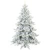 vidaXL Artificial Hinged Christmas Tree White 240 cm PVC and Steel