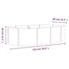 vidaXL Garden Raised Bed Galvanised Steel 152x80x36 cm Green