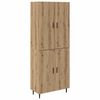 vidaXL Highboard 2 pcs Artisan Oak 69.5 x 34 x 180 cm Engineered Wood