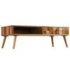 vidaXL Coffee Table Solid Acacia Wood with Honey Finish 110x50x37 cm