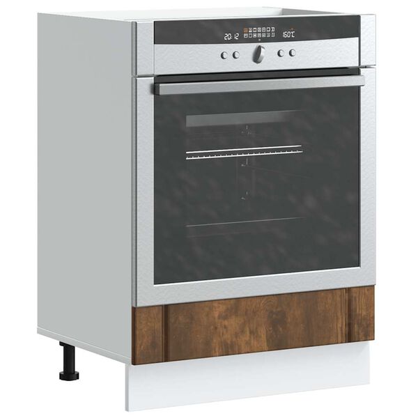 vidaXL Oven Cabinet Lucca Smoked Oak Engineered Wood