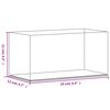 vidaXL Display Box Transparent 24x12x11 cm Acrylic