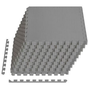 vidaXL Pool Ground Mat 40 pcs Grey 14.4 m&sup2; EVA Foam