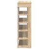 vidaXL Shoe Rack Sonoma Oak 80x30x98 cm Engineered Wood