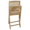vidaXL Folding Garden Chairs 2 pcs 57x48.5x90 cm Solid Wood Acacia