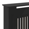vidaXL Radiator Cover 2 pcs Black 205 x 20.5 x 81.5cm Engineered Wood
