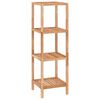 vidaXL Bathroom Shelf 36x36x112 cm Solid Wood Walnut
