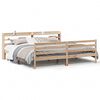 vidaXL Bed Frame with Headboard without Mattress 200x200 cm