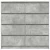 vidaXL Sideboard Concrete Grey 100x35x99 cm Engineered Wood
