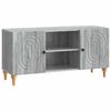 vidaXL TV Cabinet Grey Sonoma 102 x 34.5 x 50 cm Engineered Wood