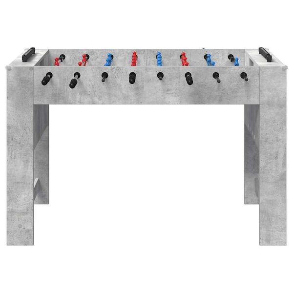 vidaXL Foosball Table Concrete Grey 125 x 60.5 x 80 cm Engineered Wood
