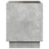 vidaXL Coffee Table with Infinity LED Concrete Grey 40x40x50 cm