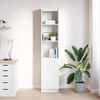 vidaXL Highboard White 37.5x35x180 cm Engineered Wood