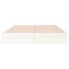 vidaXL Bed Frame without Mattress White Solid Wood 120x190 cm Small Double