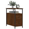 vidaXL Bedside Cabinets 2 pcs Brown Oak 30x60x60 cm Engineered Wood