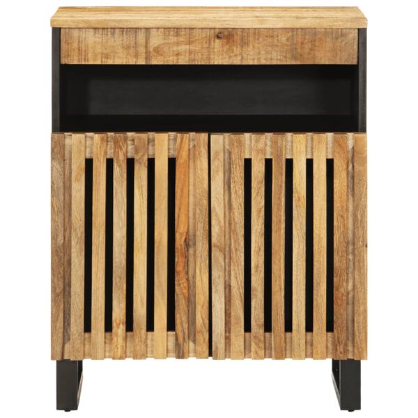vidaXL Sideboard 60x34x75 cm Solid Wood Rough Mango