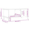 vidaXL Coffee Table Sonoma Oak 90x50x40 cm Engineered Wood