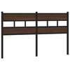 vidaXL Replace Headboard Brown Oak 140 cm Steel and Engineered Wood