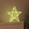 vidaXL 3D Star with 50 LEDs Warm white 55 x 53.5 x 10 cm Acrylic