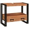 vidaXL Vanity Cabinet Brown 71 x 33 x 58 cm Solid Acacia Wood