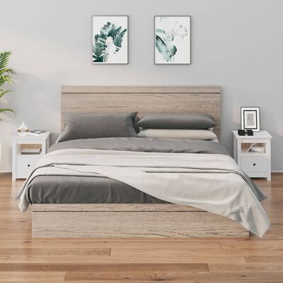 vidaXL Bedside Cabinets 2 pcs White 40x35x49 cm Solid Wood Pine